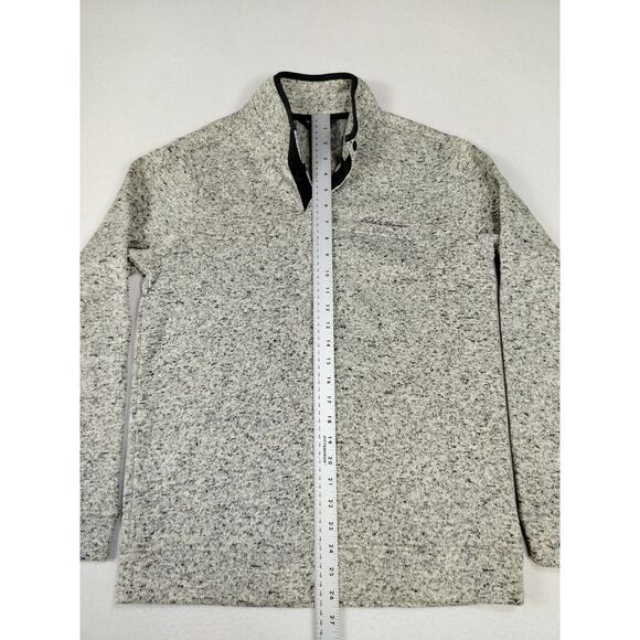 Eddie Bauer Radiator Fleece Mens Medium Gray Gorpcore Outdoors Snap Front Hiking - Picture 8 of 14